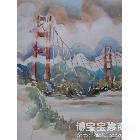 Chaurjen Wu 金门大桥 类别: 水粉画|水彩画X