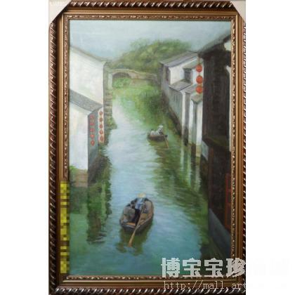 张传龙 江南水乡 类别: 风景油画X