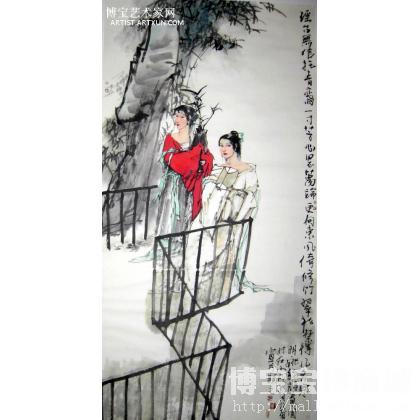 思妇 写意人物画 中国美术家协会河北分会会员 邓乃甫作品 类别: 写意人物画