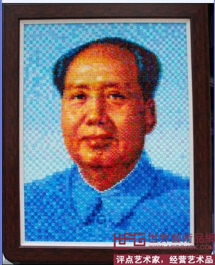 原创，方圆之中，毛泽东肖像