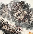 中国当代著名山水画家作品《回味秋山》